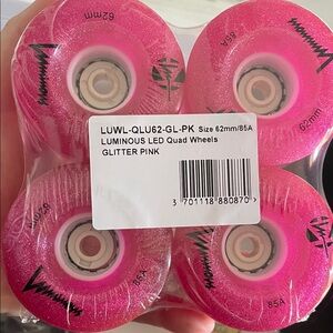 Luminous Pink LED Quad Wheels